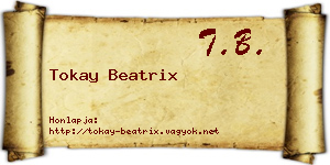Tokay Beatrix névjegykártya