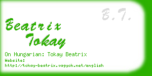 beatrix tokay business card